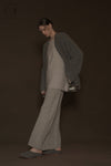 Mutedance 24 Autumn/Winter Collarless Button-Down Jacket MD-MD24FW21-GRAY MD24FW21 MD24FW22